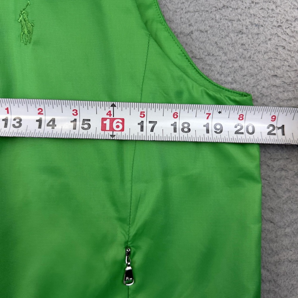 Polo Golf‎ Ralph Lauren Vest Womens Large Green Water Repellent Windbreaker - Picture 7 of 13